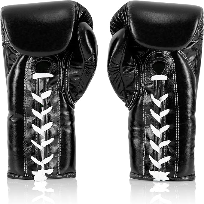 Fairtex プロコンペティショングローブ（Lace UP 紐式）ブラック