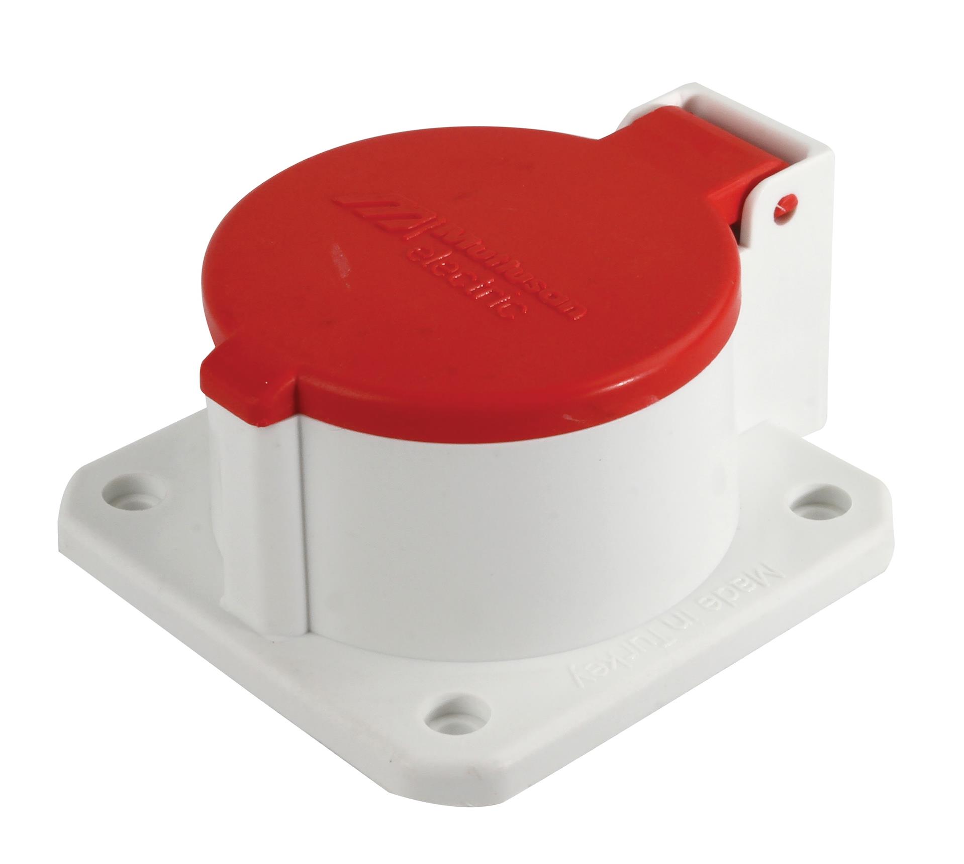 Mutlusan: MUT-318 3X25 TRİFAZE MAKİNA PRİZİ (PLASTİK)