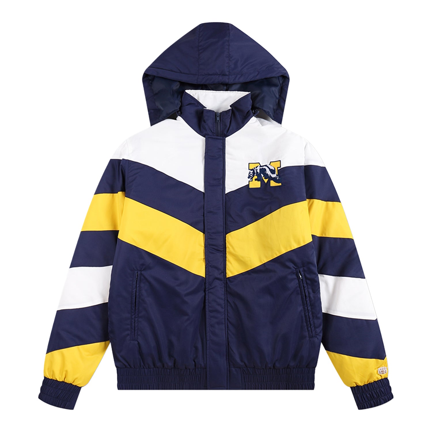 Michigan Wolverines Retro Full-Zip Striped Jacket – The M Den Shop