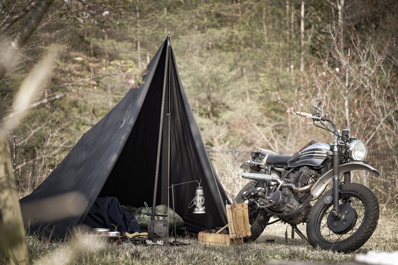 polyester & cotton tarp 『KURO』 | MOOSE ROOM WORKS