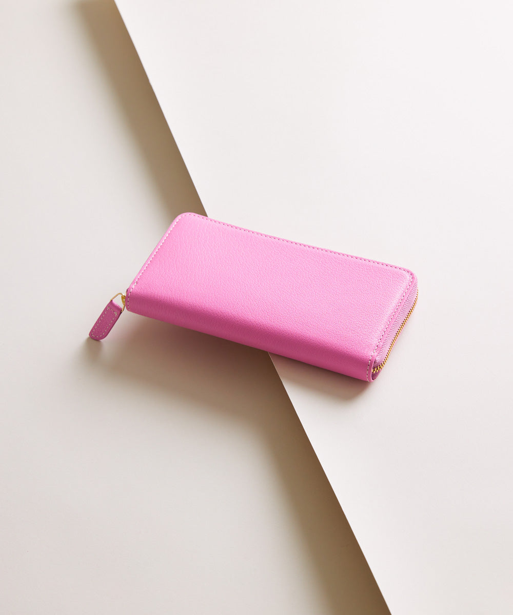 Mini Round Zip Long Wallet - Pink – MOLINI（モリニ）オフィシャル