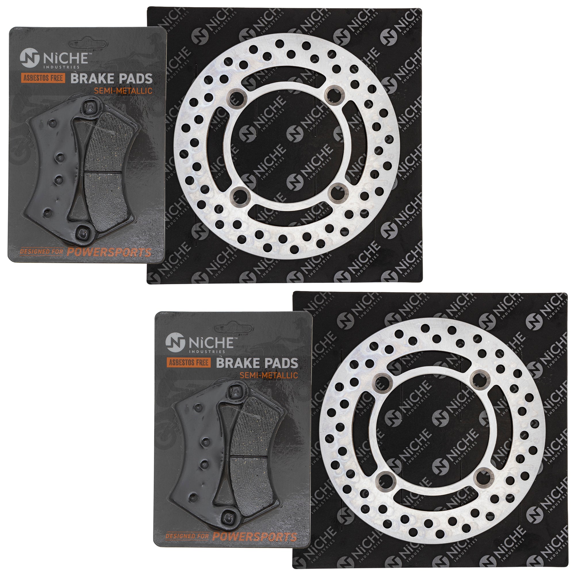 Front Brake Rotors and Pads Kit Polaris GEM | NICHE PARTS