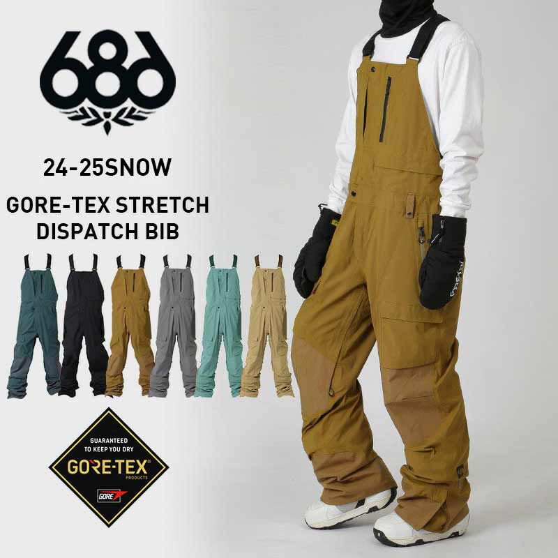 686/Six Eight Six Men's GORE-TEX Snowboard Wear Bib Pants M2W202