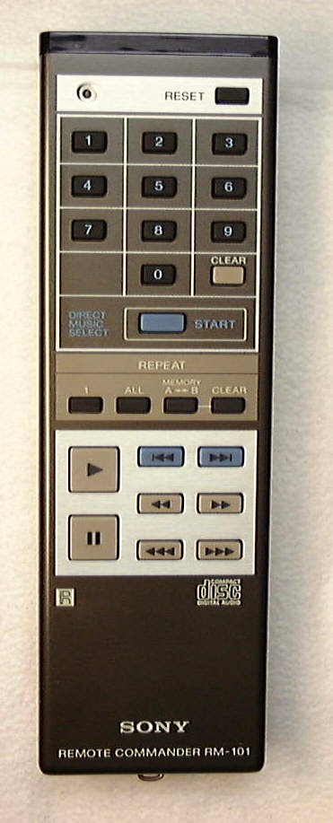 ソニーES CDプレーヤーのリモコン（1）