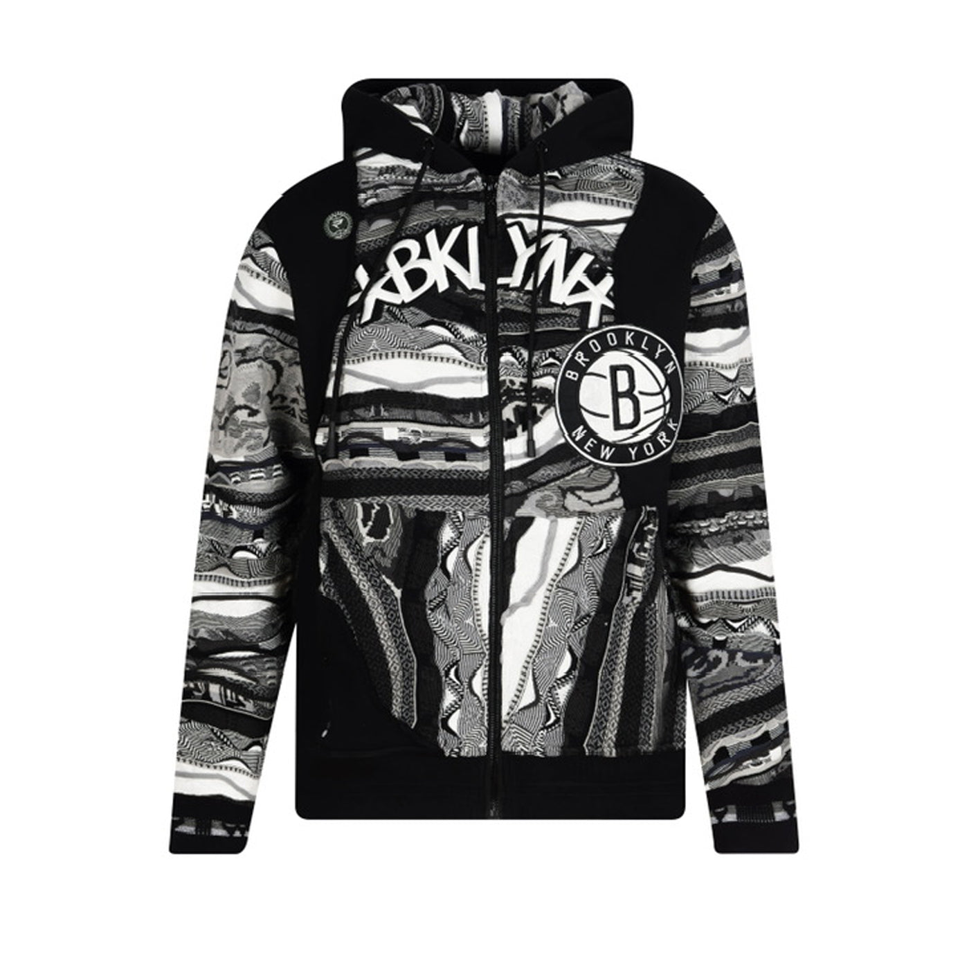 New - COOGI X NBA X Protege - Brooklyn Nets Full Zip Hoody