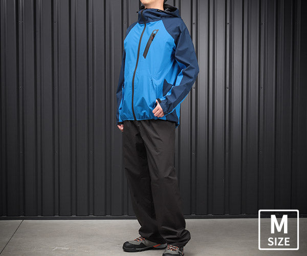 ジーベック C.ZONE 32001-40-M レインウェア 上下セット ブルー M