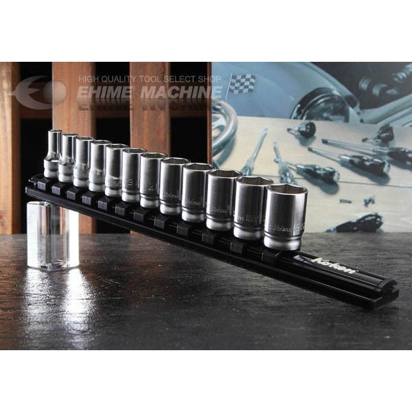 コーケン Z-EAL 9.5sq. セミディープソケットセット 6角 RS3300XZ/12