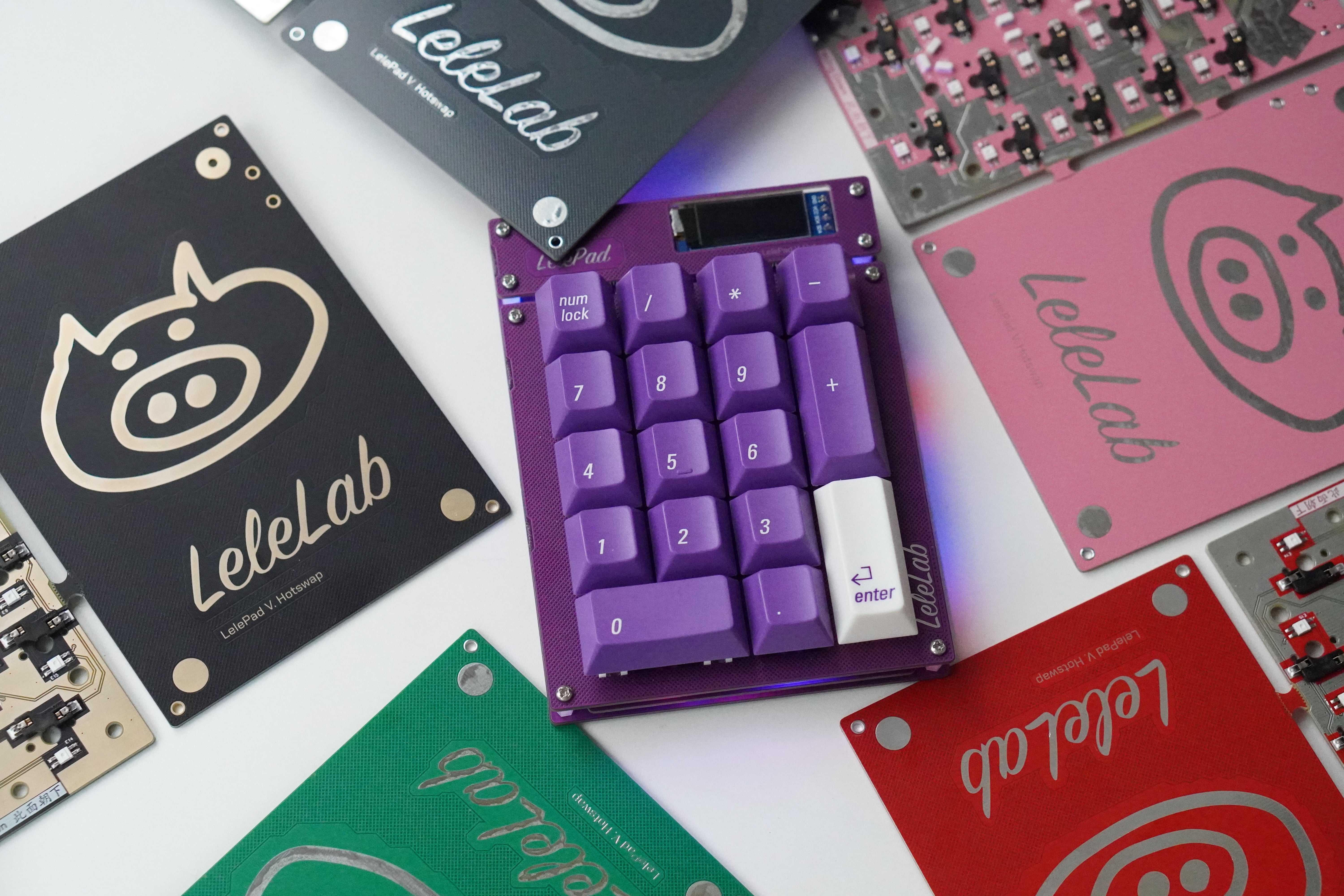In Stock] Lelepad Custom Numpad/Macropad Hotswappable Keyboard