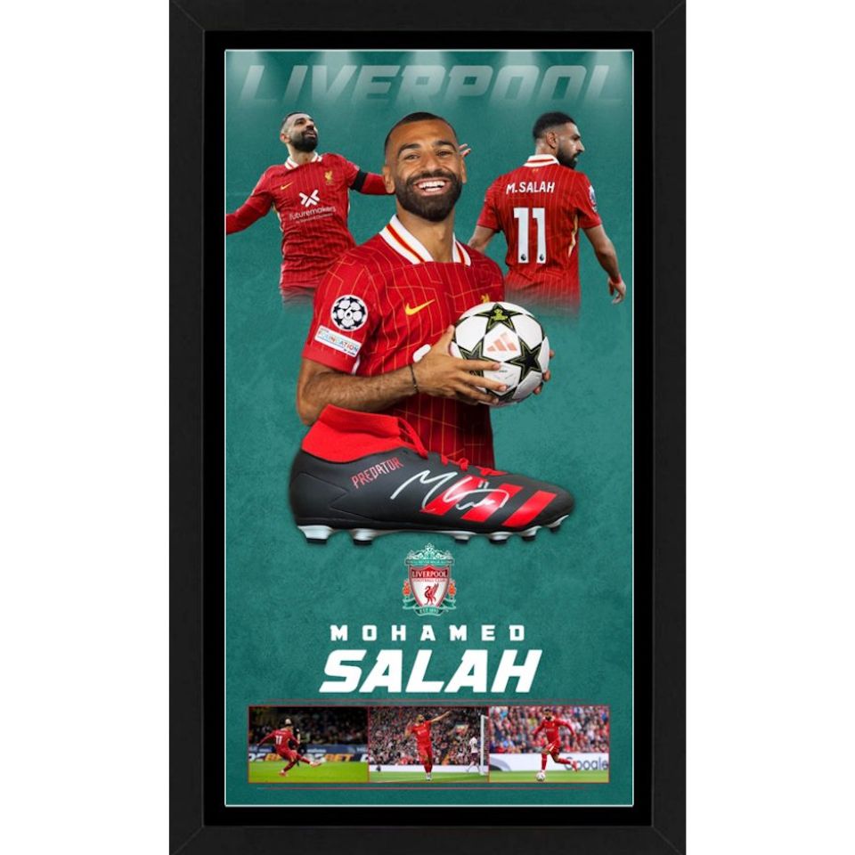 モハメド・サラー 【直筆サイン入り】スパイク （グラフィックフレーム