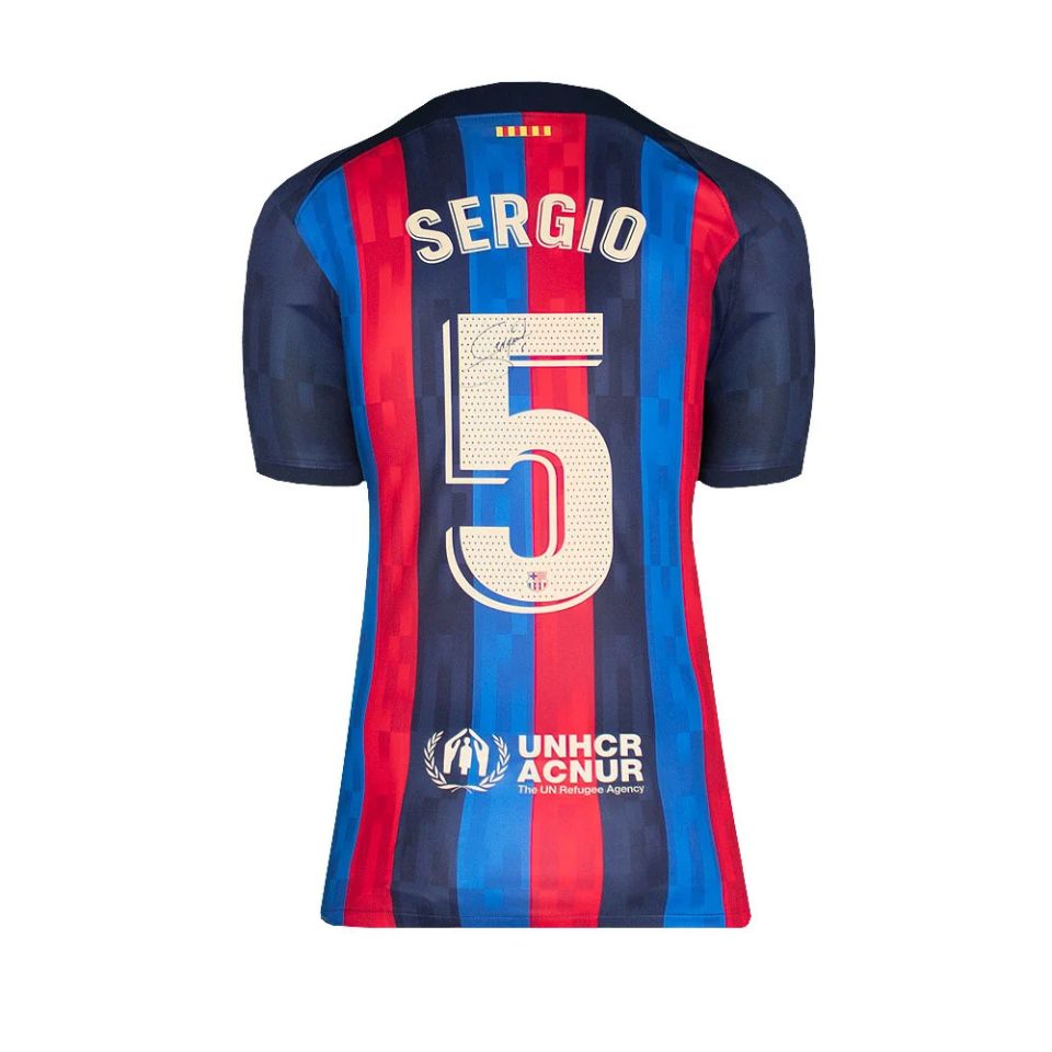 セルヒオ・ブスケツ【直筆サイン入り】2022-23FCバルセロナホーム