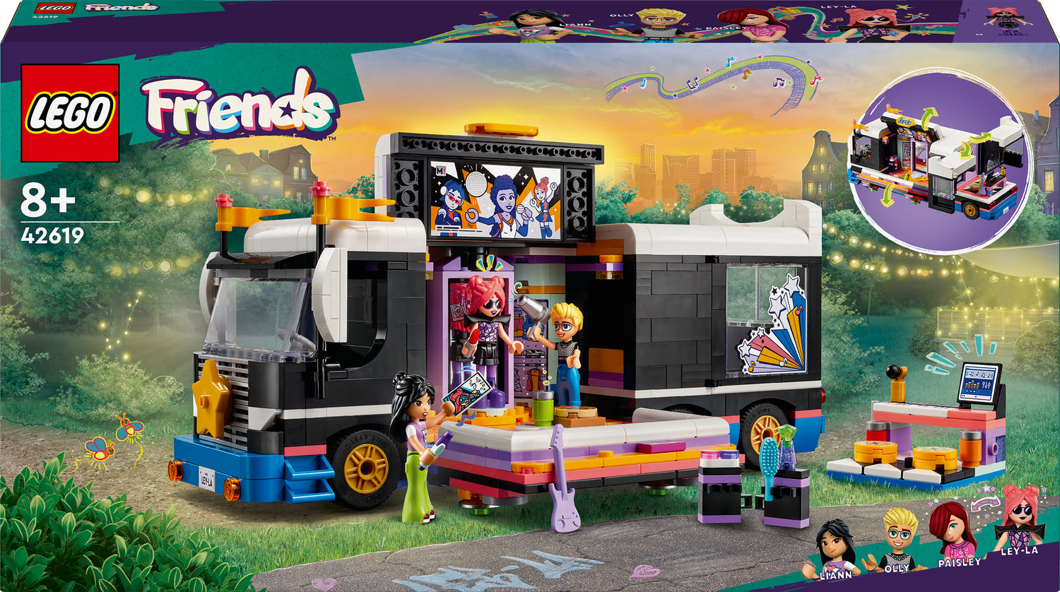 LEGO® Friends Pop Star Music Tour Bus 42619 – Awesome Toys & Gifts