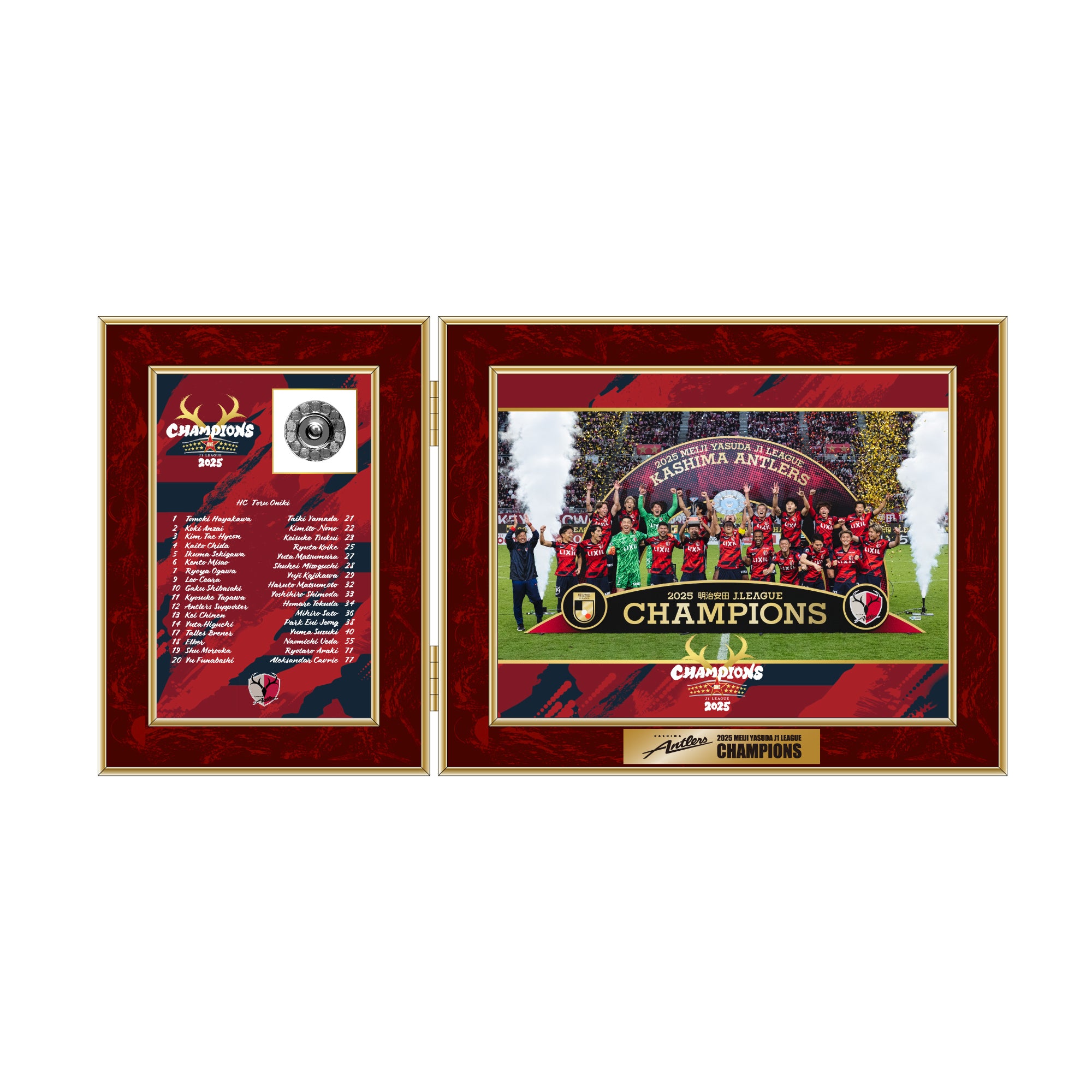 25J1リーグ優勝記念二つ折りメモリアルフォトフレーム【予約