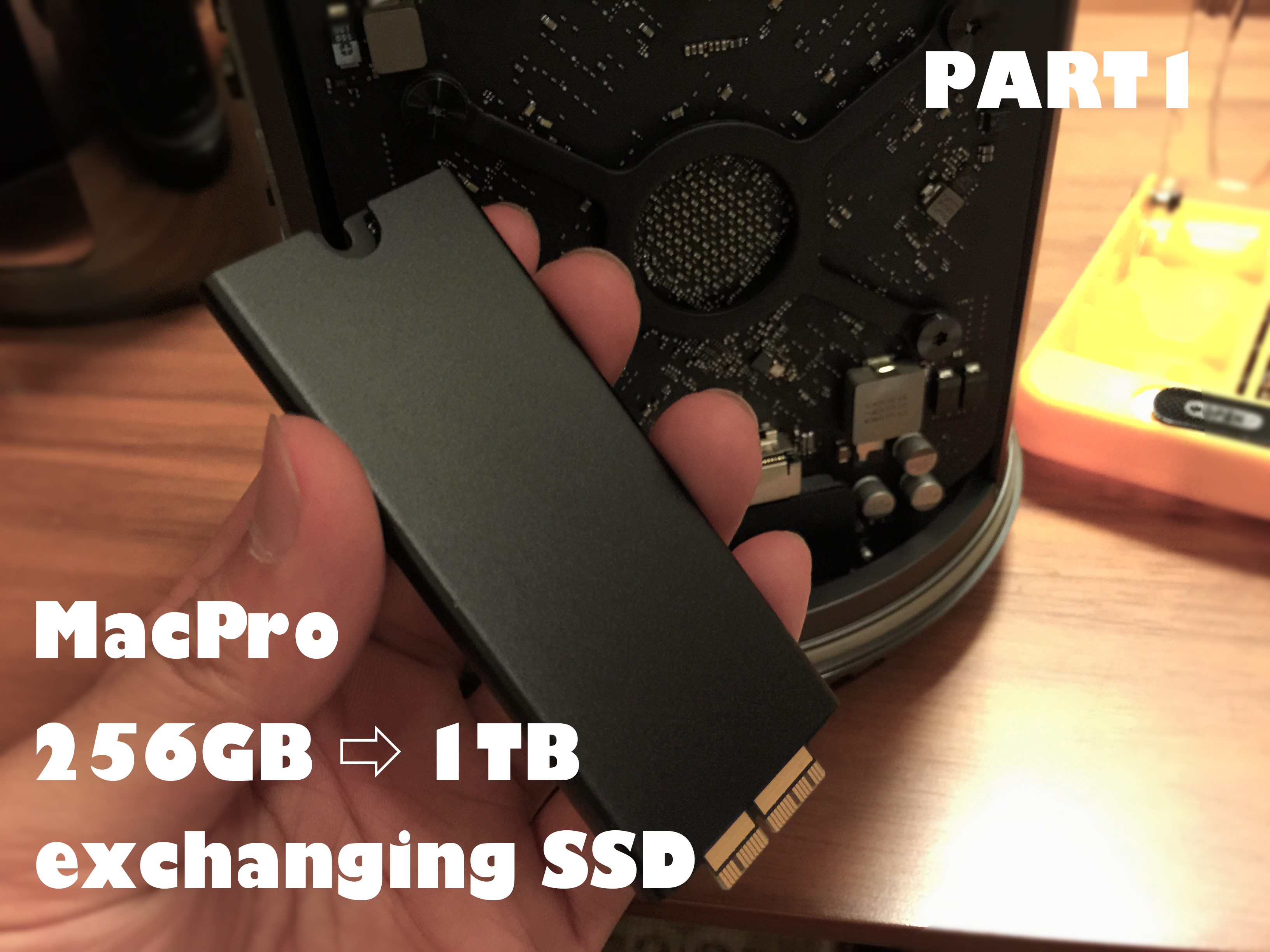 追記あり】MacPro (2013)の1TB SSDを海外から購入し換装(交換)してみた