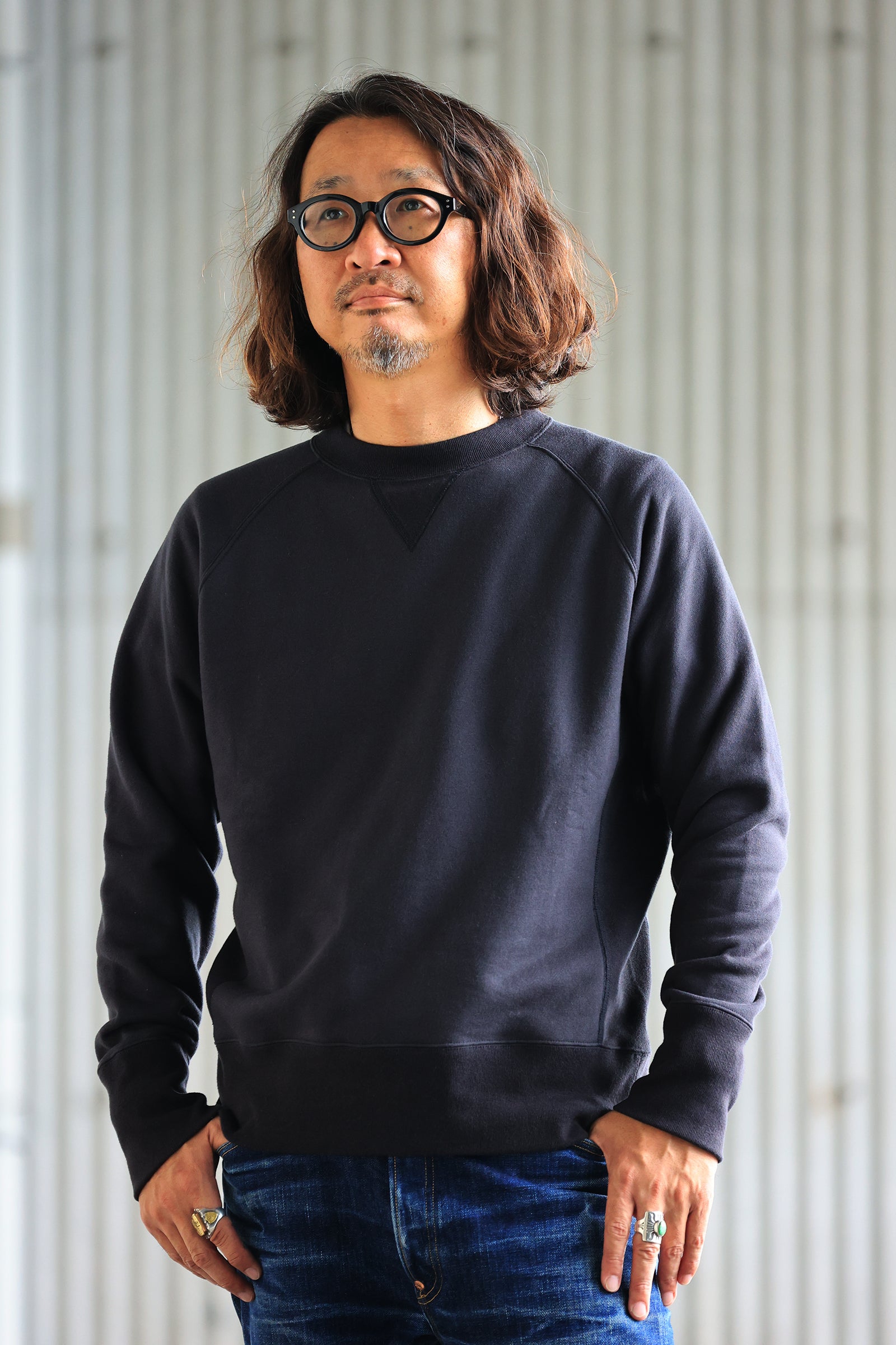 MSW001R(BK) 14oz GAZETT SWEAT in USA Cotton – BIG JOHN【公式