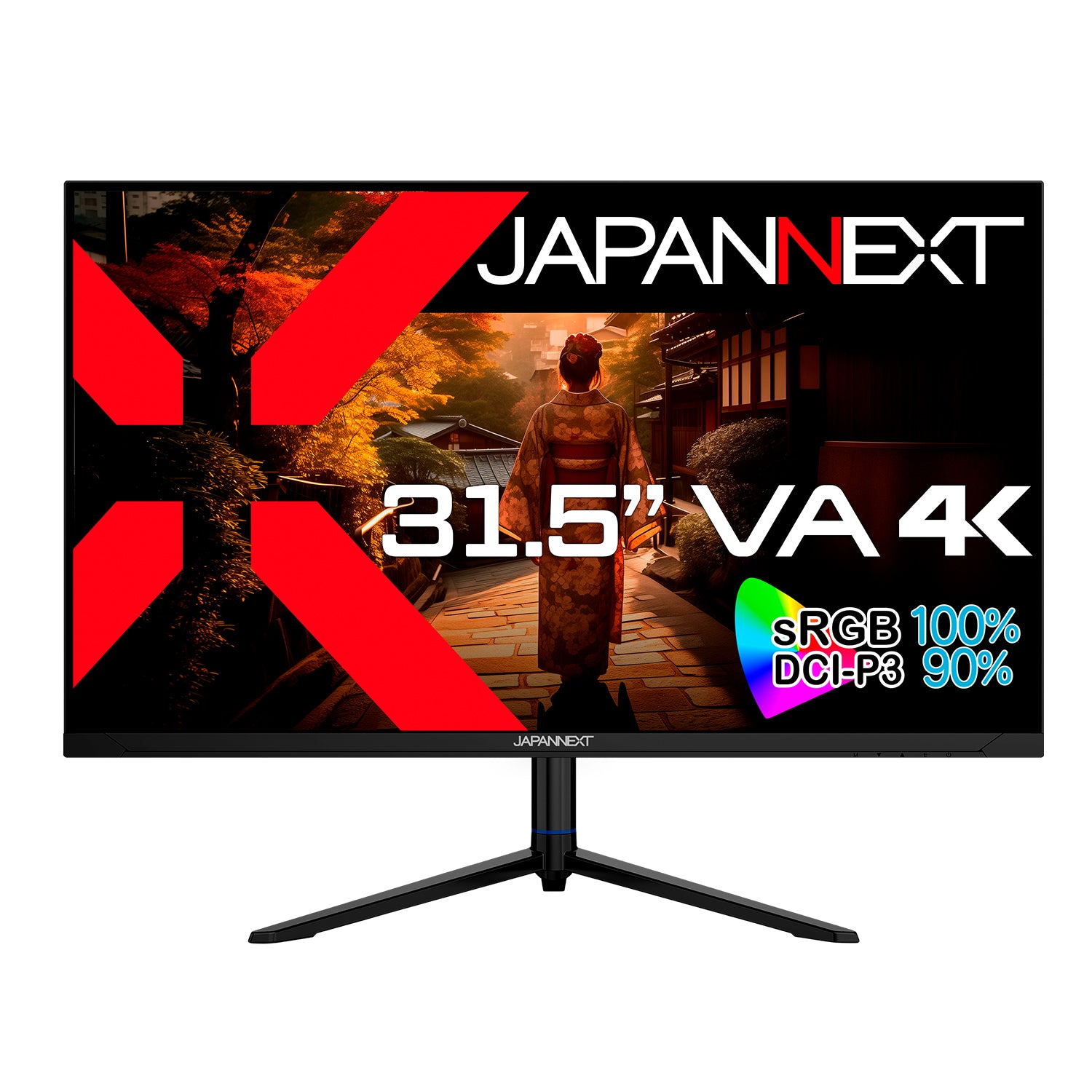 JAPANNEXT 31.5インチ VAパネル搭載 4K(3840x2160)解像度 液晶モニター