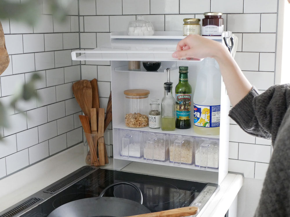 tower/タワー＞前が開く 隠せる調味料ラック – カチモ | カチあるモノ