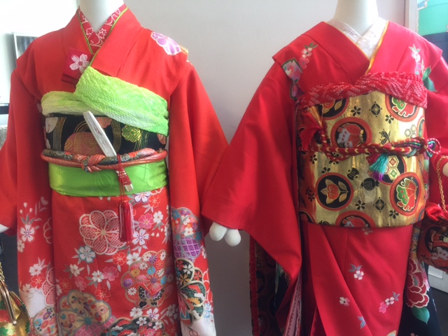 七歳の七五三祝着 振袖と舞妓さん衣裳