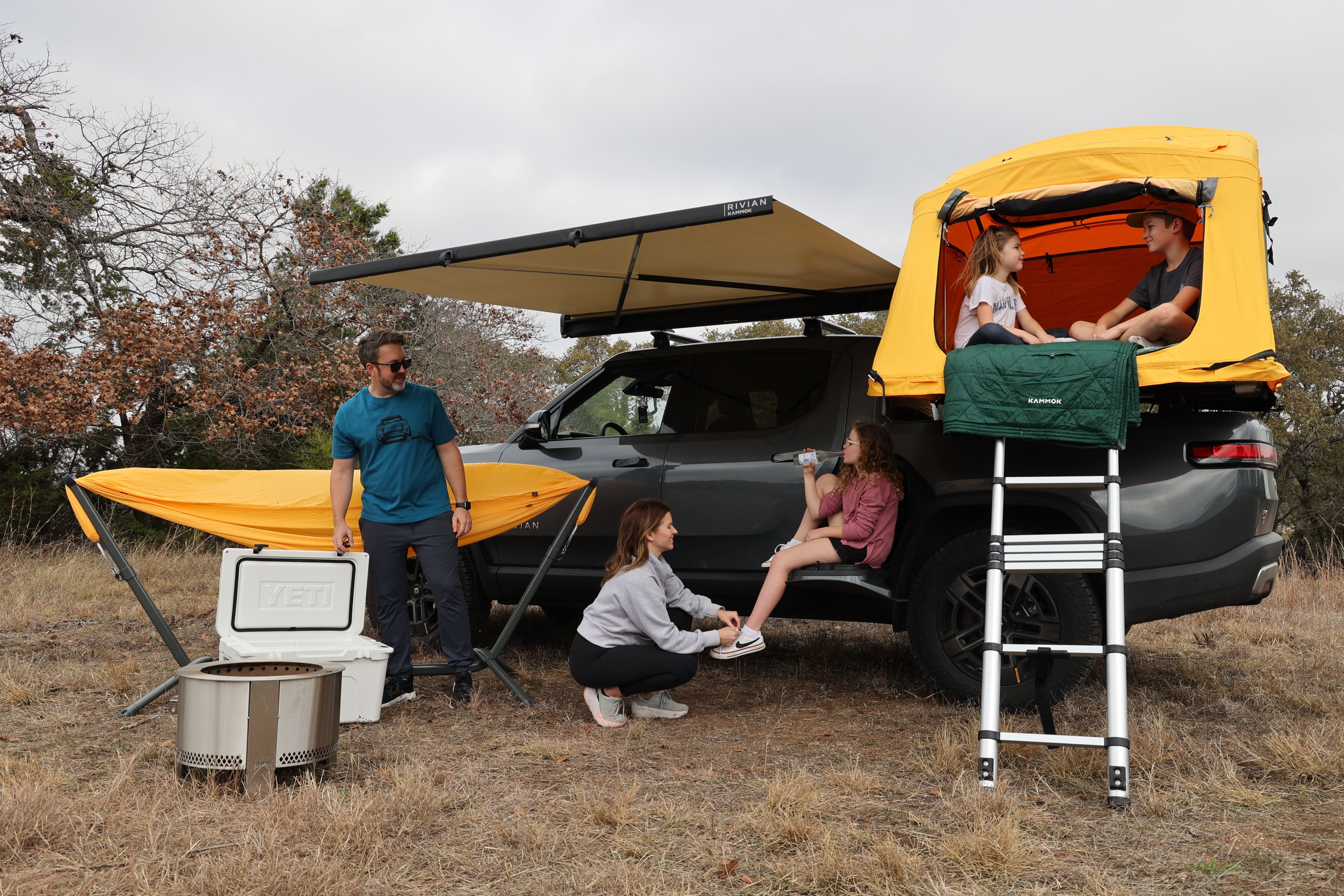Rivian X Kammok Crosswing Awning - Fast Deploying Awning | Kammok