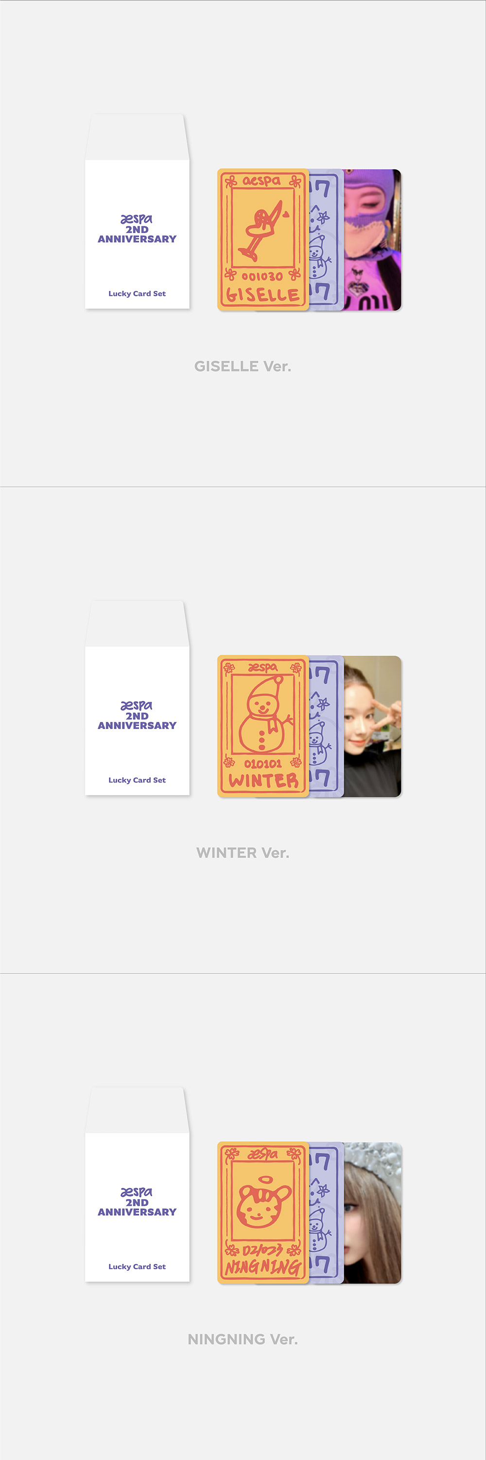 Aespa 2nd Anniversary Goods - Lucky Card Set – Choice Music LA