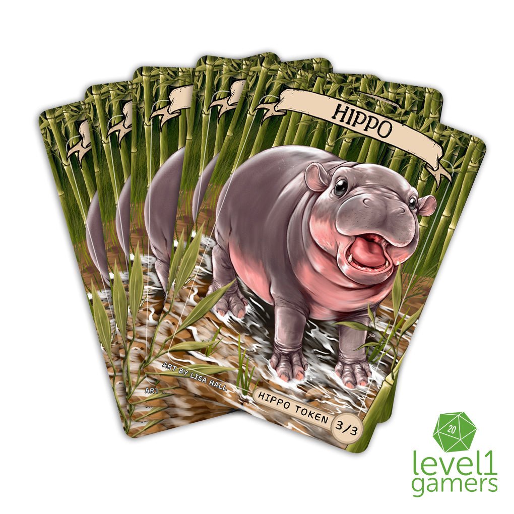 Pygmy Hippo - Token Magic Card Pack (5 Cards) – Level 1 Gamers