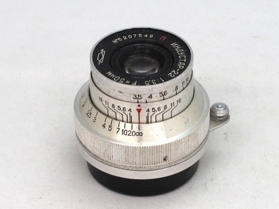 ロシア INDUSTAR-22 （L）50mm F3.5 固定鏡胴 : オールドレンズの