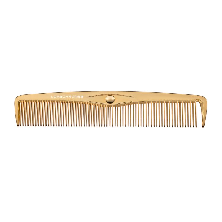 LOVE CHROME K24GP styling comb gold