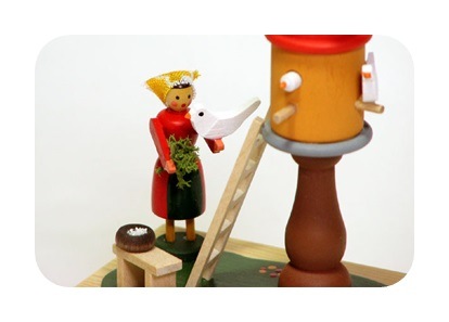 W手回しオルゴール はと小屋 | 工芸品,ドイツの工芸品 | 赤ちゃん