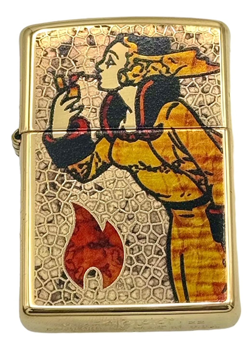 Personalized Zippo High Polsih Chrome Windy Girl Lighter Classic - Eng