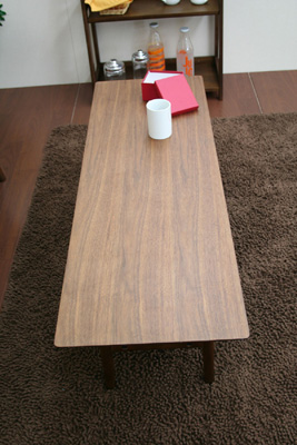 ミッドセンチュリー、ウォールナット・リビングテーブル、ライティング