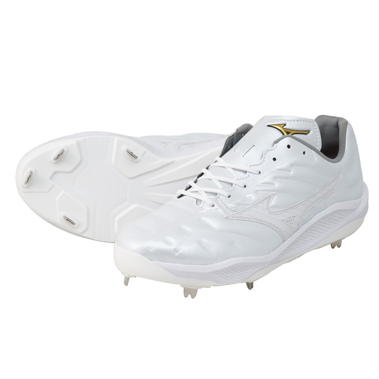 ミズノプロ 野球 厚底 白スパイク クッションレボプロ 高校野球対応