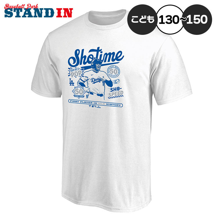 大谷翔平 50-50 達成記念 ジュニア用 Tシャツ 半袖 50/50 CLUB SHOTIME