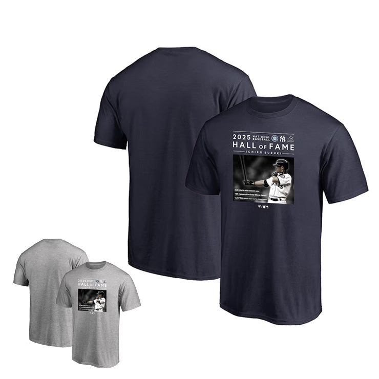 イチロー MLB 殿堂入り記念 Tシャツ 半袖 HOF 大人 メンズ レディース