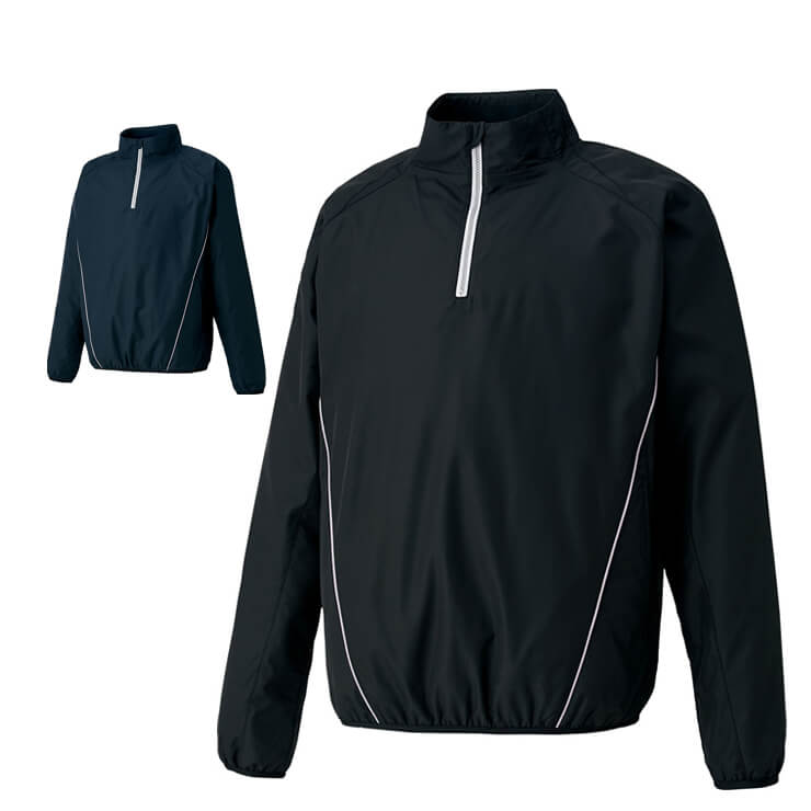 ゼット ZETT 野球 長袖 ハーフジップジャンパー ウィンドブレーカー