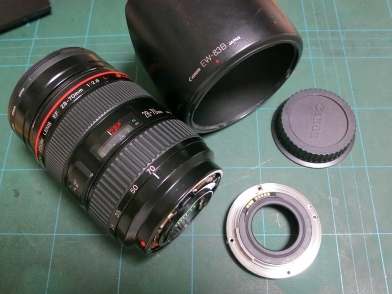 70/08/2012 EF 28-70mm F2.8L マウント部折損品の修理 #195 | キヤノン