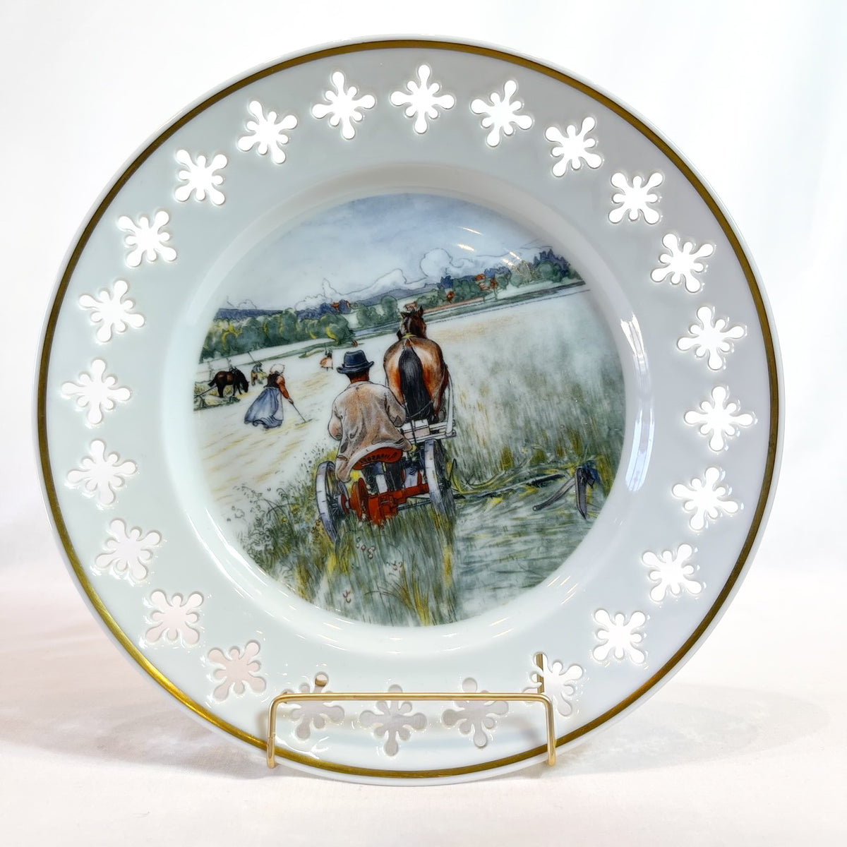 カール ラーション ヴィンテージ デコレーション プレート HOST 収穫