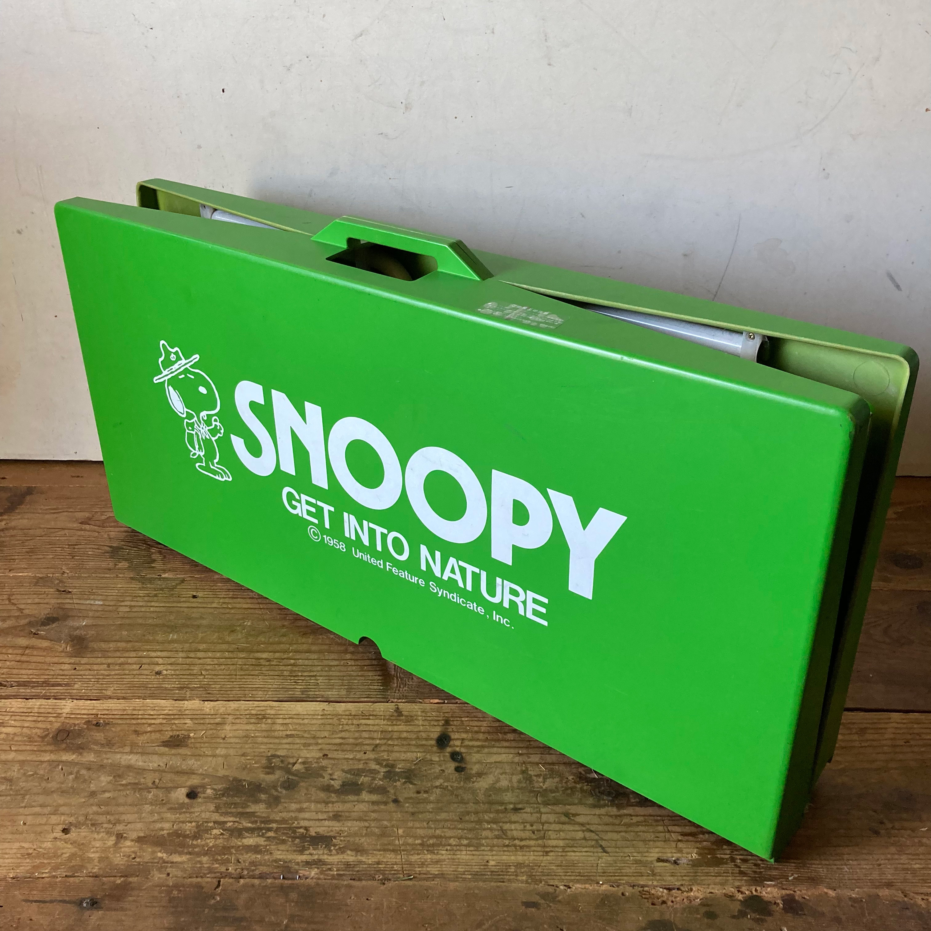 ヴィンテージ snoopy スヌーピー アウトドア 折りたたみテーブル