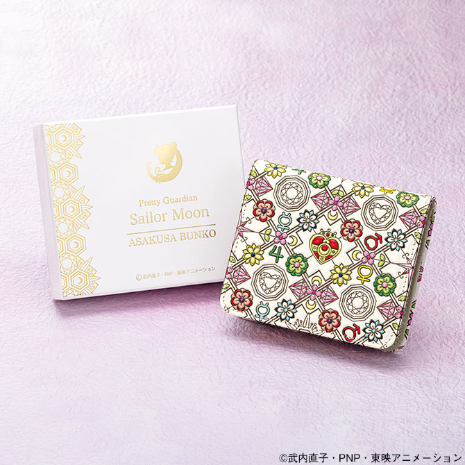 美少女戦士セーラームーン×浅草文庫 クリスタル花菱文の二つ折り財布