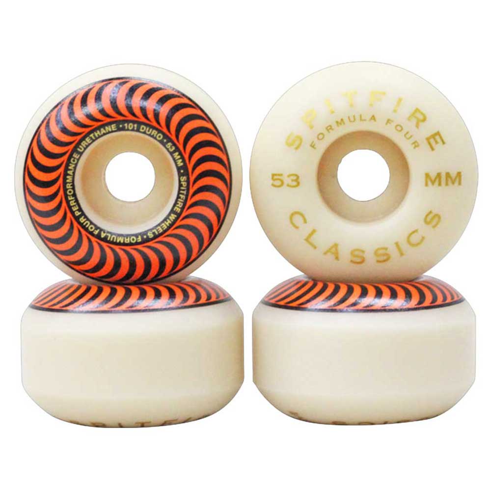 SPITFIRE FORMULA FOUR F4 WHEELS 101D CLASSIC ORANGE 53mm – EKL