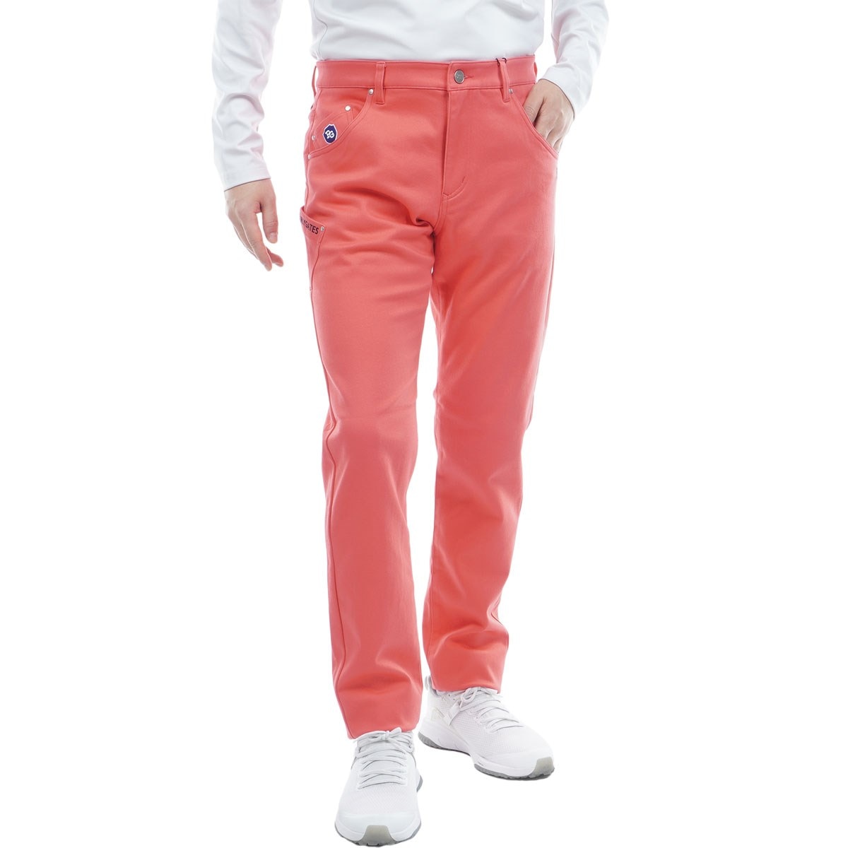 ストレッチサテン表スエードピーチ ノータックパンツ(ロングパンツ