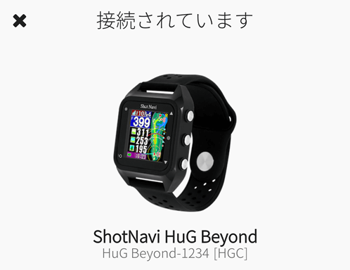 Shot Navi HuG Beyond Lite(ショットナビ HuG Beyond Lite)::時計型