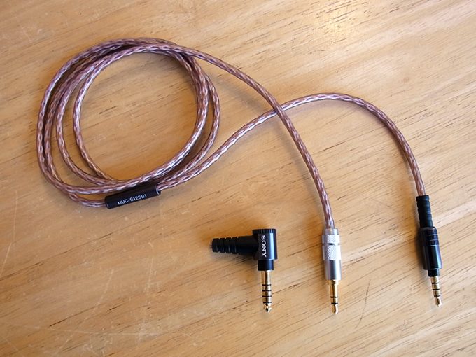 SONY ヘッドホンケーブル MUC-S12SB1】アンバランス化