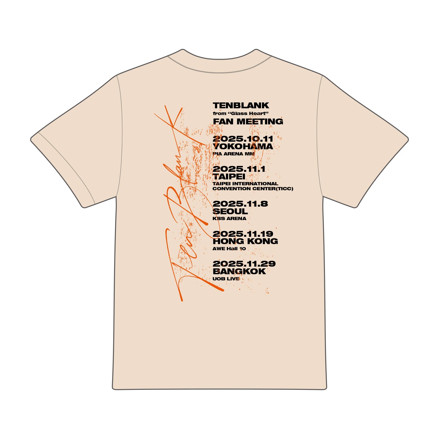 TOUR T-SHIRT（Natural）
