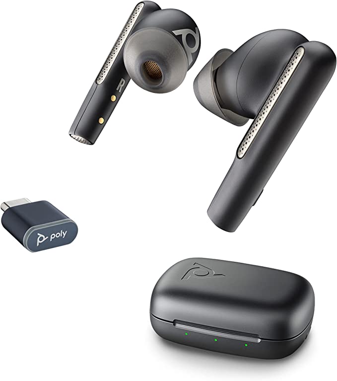 Poly Voyager Free 60 UC Wireless Earbuds (USB-A, Black) MPN 7Y8H3AA