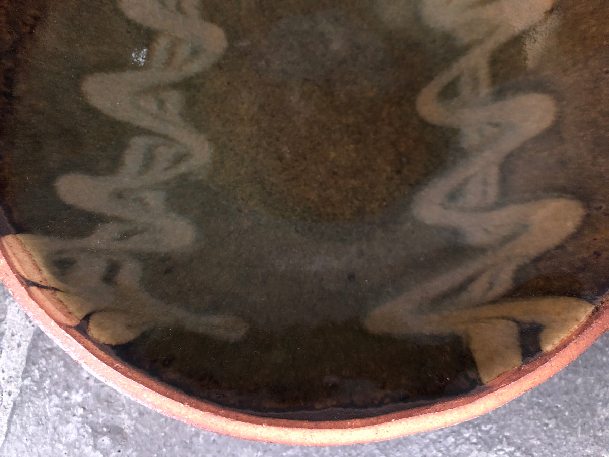 生畑皿山窯【京都】前野直史 スリップウェア 6寸深皿A – UTSUWA HIYORI