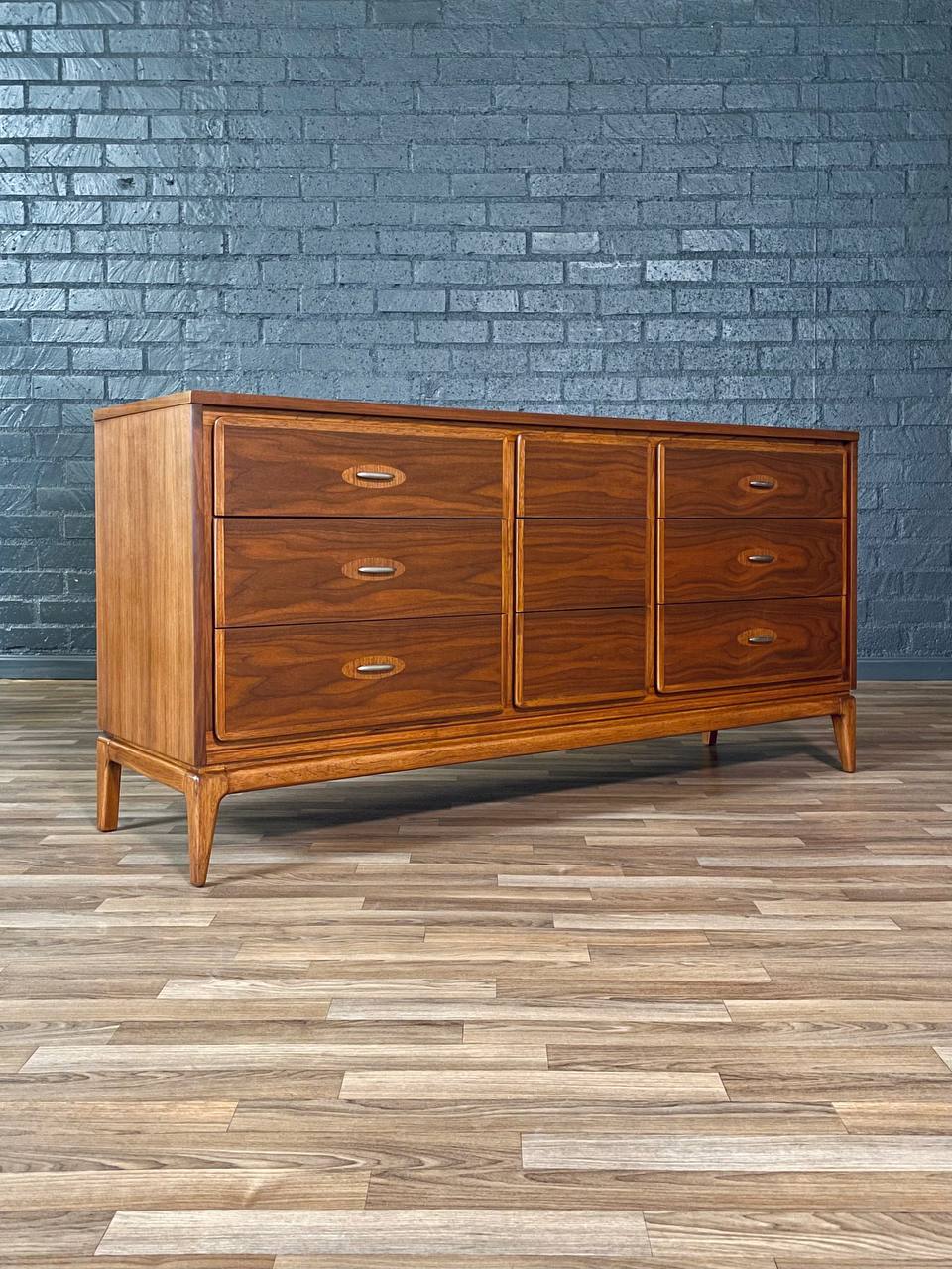 Mid-Century Modern “Simplex II” Walnut Dresser by Kent Coffey, c