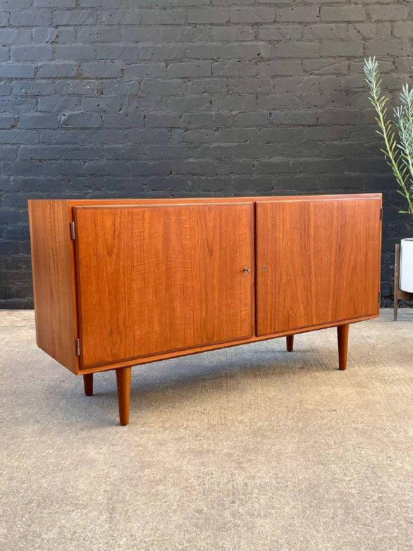 Mid-Century Danish Modern Teak Credenza by Carlo Jensen, c.1950's