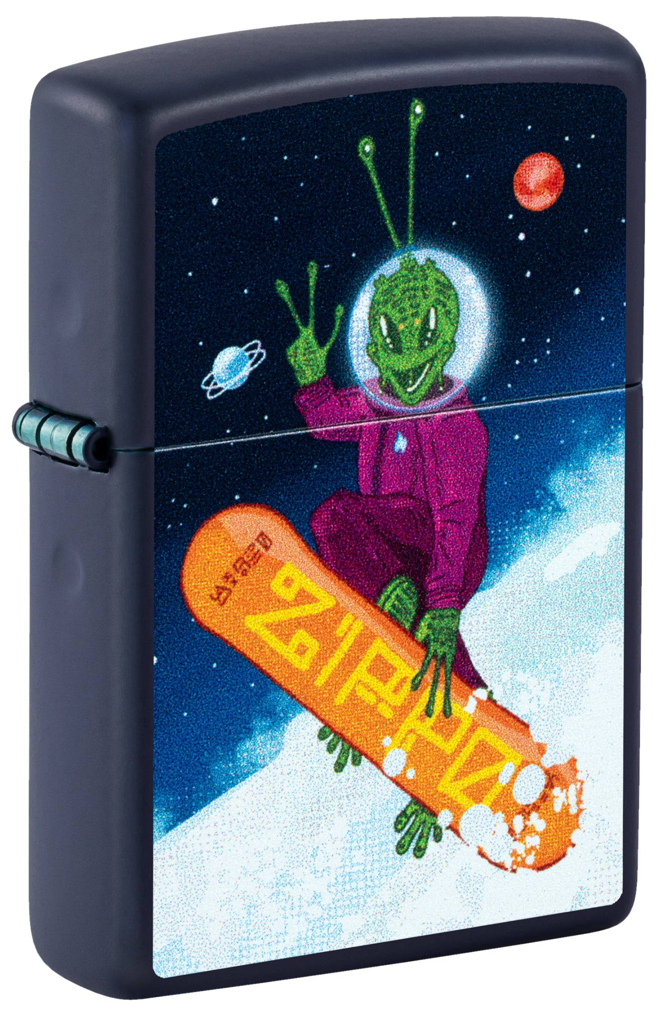 Zippo Space Shredder Design Navy Matte Windproof Lighter – Zippo USA