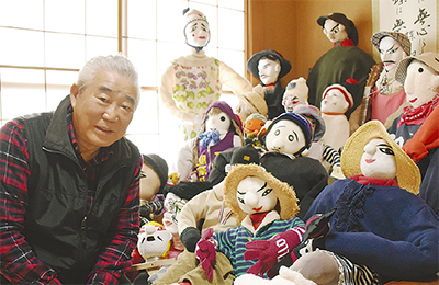牛久保東在住漆原さん（75） 人形作りに魅せられて 30作品以上 自宅で