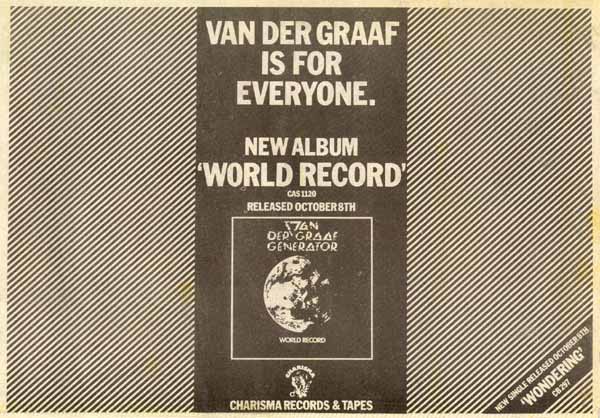 World Record - Van der Graaf Generator