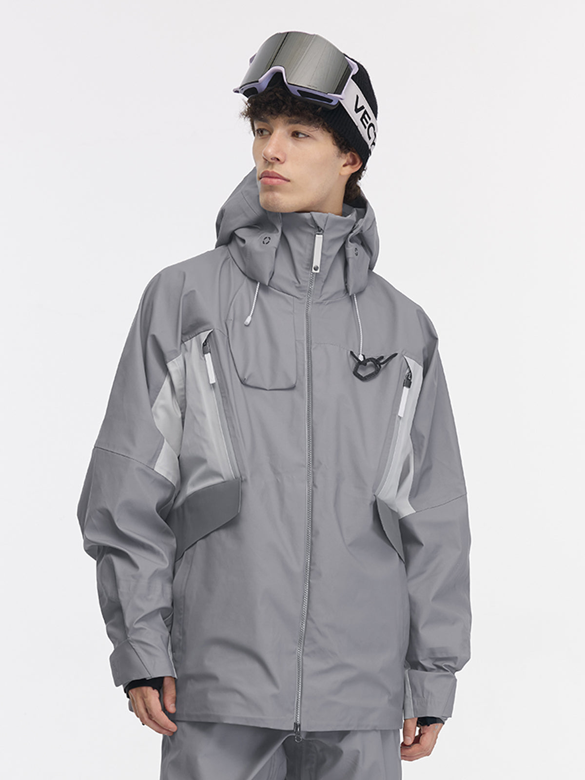 Vector Men's 3L Ski & Snowboard Jacket Long Full-Zip Snow Jacket